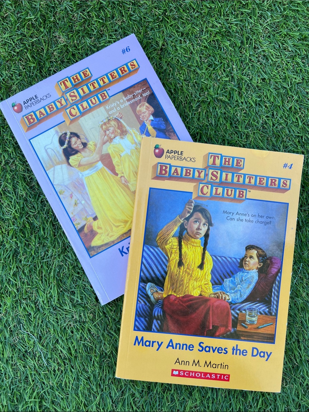 Lot of 2 Babysitters Club books, 2018 Reprint! Scholastic Ann M. Martin #4 & #6